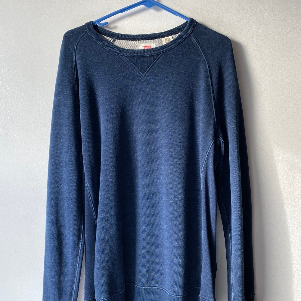 Levi's Original Crew Neck Sweatshirt Indigo Blue
